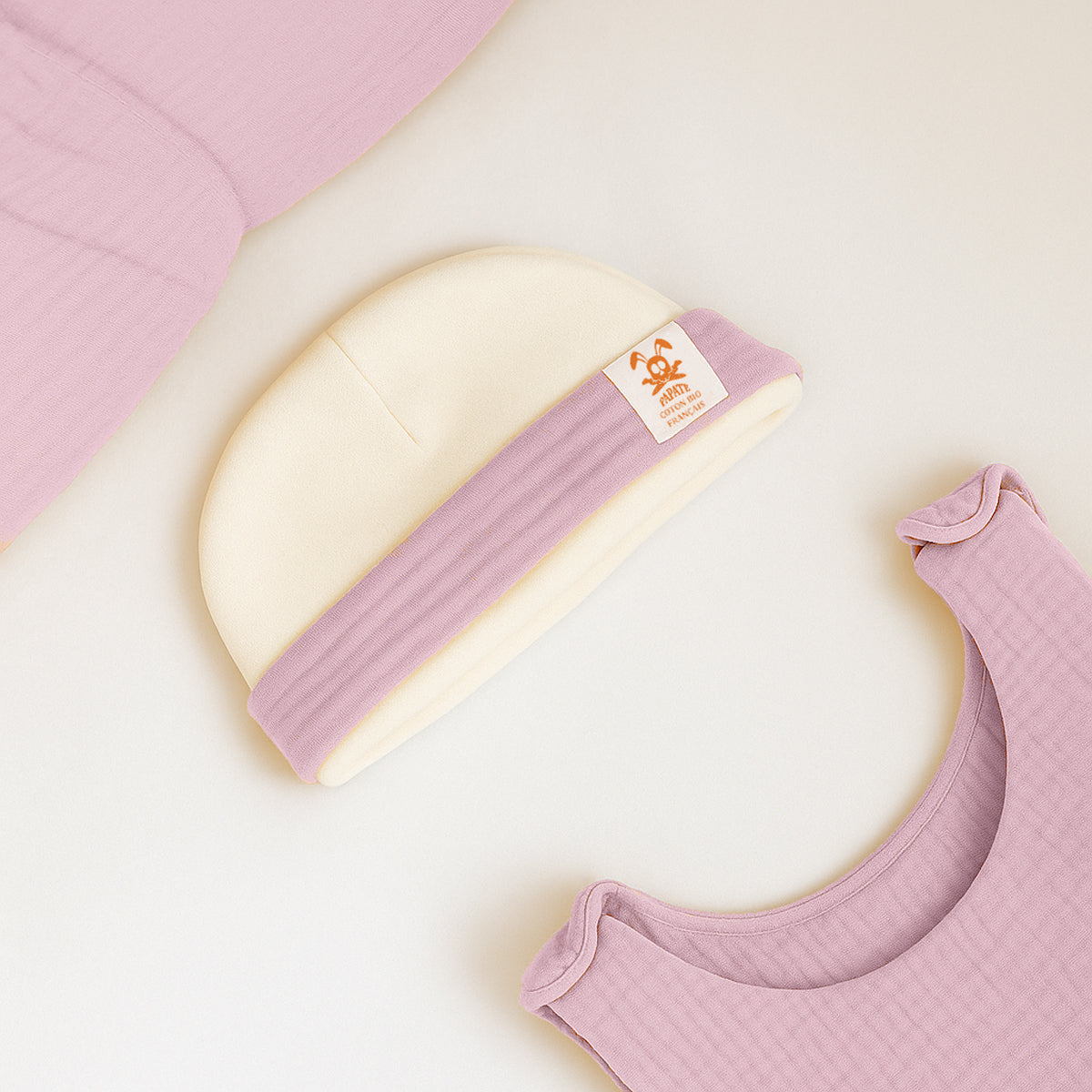 Newborn Hat in Organic Cotton - Pink