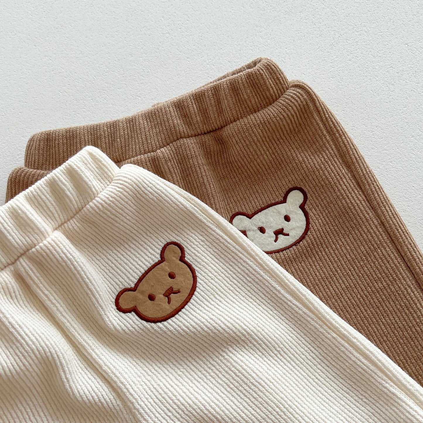 Infant Baby Bear Head Long-sleeved Combo Pants In Sets